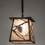 Meyda Custom 252361 Whispering Pines Rustic Wrought Iron Ceiling Light Pendant