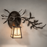 Meyda Custom 253653 Pine Branch Country Oil Rubbed Bronze Wall Mounted Lamp
