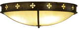 Meyda Custom 254675 Byzantine Black LED 36" Flush Mount Ceiling Light Fixture