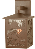 Meyda Custom 254801 Beaver at Work Rustic Rust LED Wall Sconce Lighting