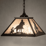 Meyda Custom 254991 Rustic Timeless Bronze Hanging Lamp