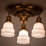 Meyda Custom 255388 Revival Garland Traditional Brushed Brass Ceiling Light