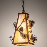 Meyda Custom 256243 Lone Pine Country Rust Hanging Light Fixture