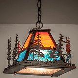Meyda Custom 256256 Tiffany Antique and Burnished Copper Pendant Lighting