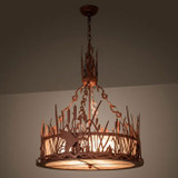Meyda Custom 26380 Ducks in Flight Country Rust Drum Pendant Light