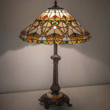 Meyda Lighting 264863 Middleton Tiffany Mahogany Bronze Table Top Lamp