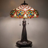 Meyda Lighting 265257 Franco Tiffany Mahogany Bronze Table Lighting