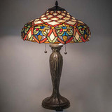 Meyda Lighting 265254 Franco Tiffany Antique Table Top Lamp