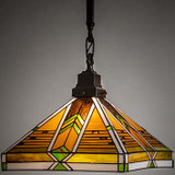 Meyda Lighting 265947 Abilene Tiffany Hanging Lamp