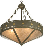 Meyda Custom 26923 Craftsman Timeless Bronze Hanging Light