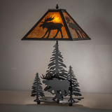 Meyda Custom 270063 Lone Moose Table Lamp