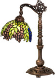 Meyda Lighting 27167 Tiffany Honey Locust Tiffany Green / Blue Side Table Lamp