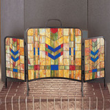 Meyda Lighting 27241 Prairie Wheat Tiffany Fireplace Screen