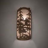 Meyda Custom 274297 Tall Pines Rust Sconce Lighting