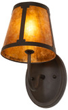 Meyda Custom 280201 Mica Oil Rubbed Bronze Wall Lighting Sconce