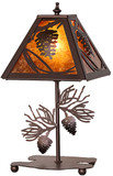 Meyda Custom 283693 Whispering Pines Table Lamp