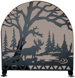 Meyda Custom 28735 Moose Creek Rustic Fireplace Screen