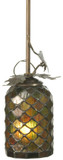 Meyda Custom 28736 Oak Leaf Country Antique Copper Mini Pendant Light
