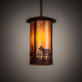 Meyda Custom 28792 Fulton Red Rust Pendant Light