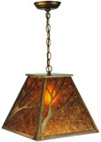 Meyda Custom 30941 Branches 18 Inch Wide Antique Copper Rustic Hanging Light