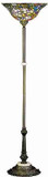 Meyda Lighting 31122 Rosebush Tiffany Torchiere Floor Lamp