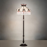 Meyda Custom 31314 Elizabeth Traditional Mahogany Bronze Floor Lamp