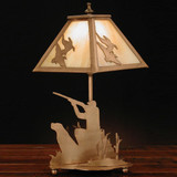 Meyda Custom 32486 Duck Hunter Rustic Side Table Lamp