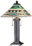 Meyda Lighting 47598 VALENCIA Mission Tiffany Side Table Lamp