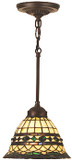 Meyda Lighting 48921 Roman Tiffany Mini Ceiling Light