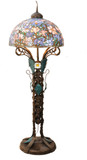 Meyda Lighting 49874 Tiffany Magnolia Tiffany Floor Lamp Light