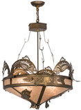 Meyda Custom 50168 Catch of the Day Country Antique Copper Hanging Pendant Lighting