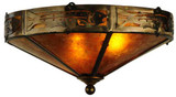 Meyda Custom 51410 Rainbow Trout Rustic Antique Copper Ceiling Light Fixture