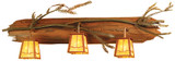 Meyda Custom 52385 Pine Branch Rust Halogen Lamp Sconce