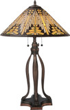 Meyda Lighting 66226 Nuevo Mission Tiffany Beige Lighting Table Lamp