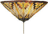 Meyda Lighting 66678 Navajo Cone Flush-mount Tiffany Ceiling Light