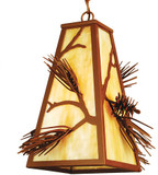 Meyda Custom 67717 Lone Pine Rustic Rust Pendant Lighting