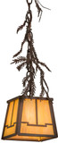 Meyda Custom 67910 Pine Branch Rustic Mini Ceiling Light