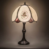 Meyda Lighting 68597 Roses Traditional Table Top Lamp