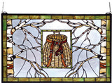 Meyda Lighting 69502 Pack Basket Tiffany Stained Glass Window