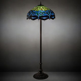 Meyda Lighting 70021 Tiffany Hanginghead Dragonfly Tiffany Mahogany Bronze Floor Lamp