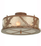 Meyda Custom 81484 Strike of the Eagle Rust Ceiling Light Fixture