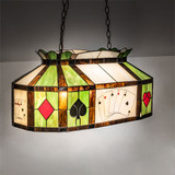 Meyda Lighting 81487 Texas Hold'em Tiffany Bronze Kitchen Island Light