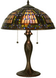 Meyda Lighting 81447 Fleur-de-lis Tiffany Side Table Lamp