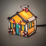 Meyda Lighting 82175 Gingerbread House Tiffany Accent Table Light