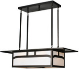 Meyda Custom 82507 Hyde Park Craftsman Craftsman Brown Kitchen Island Light Fixture
