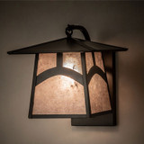 Meyda Custom 86834 Stillwater Craftsman Brown Outdoor Light Sconce