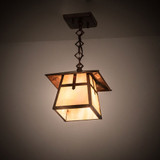 Meyda Custom 92197 Stillwater Cross Mission Mission Bai Vintage Copper Pendant Light