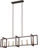 Visual Comfort Studio F3148-7NWB Finnegan Modern New World Bronze Island Light Fixture