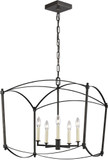 Visual Comfort Studio F3325-5SMS Thayer Smith Steel 23" Foyer Lighting Fixture