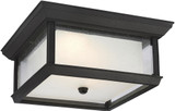 Visual Comfort Studio OL12813TXB-L1 McHenry Textured Black LED Outdoor Ceiling Light